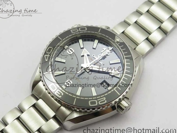 0109 Planet Ocean 39.5mm Black Ceramic Bezel SS VSF 1:1 Best Edition Black Dial on SS Bracelet A Stretchable 7890